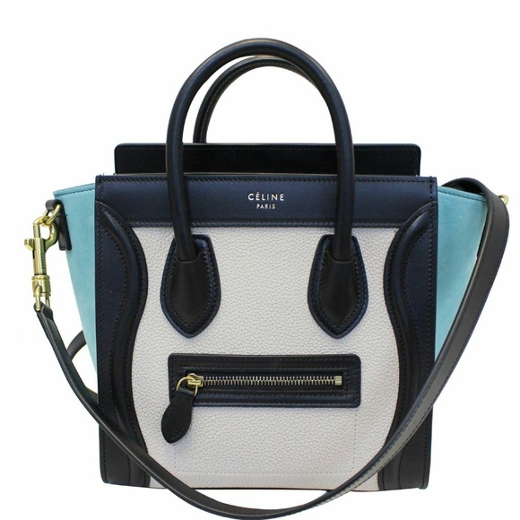 Celine Handbags - CELINE Nano Luggage Calfskin Leather Crossbody Bag